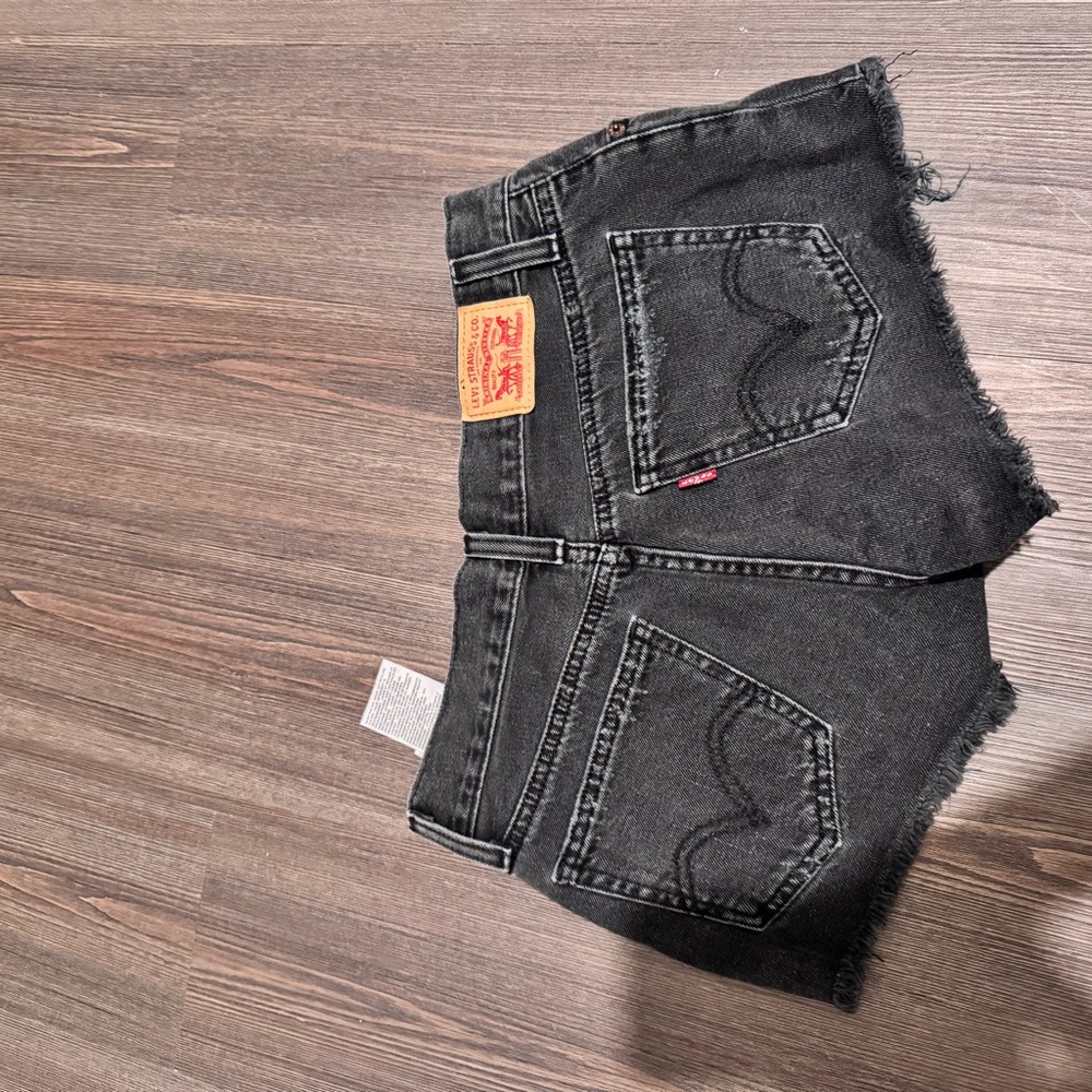 Levi's Charcoal Denim Shorts